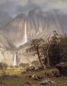 Cho-looke, the Yosemite Fall by Albert Bierstadt, Year 1864